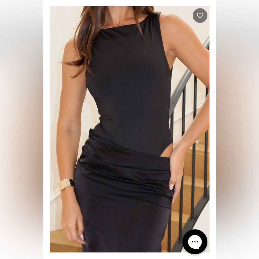 White Fox Boutique Black Maxi Dress - Picture 2 of 4